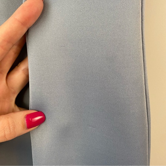 ASOS Design Embellished Cape Midi Scuba Dress Dusty‎ Blue 2 - Picture 10 of 14